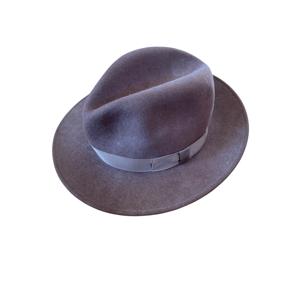 Banana Republic brown‎ wool fedora hat eith bow